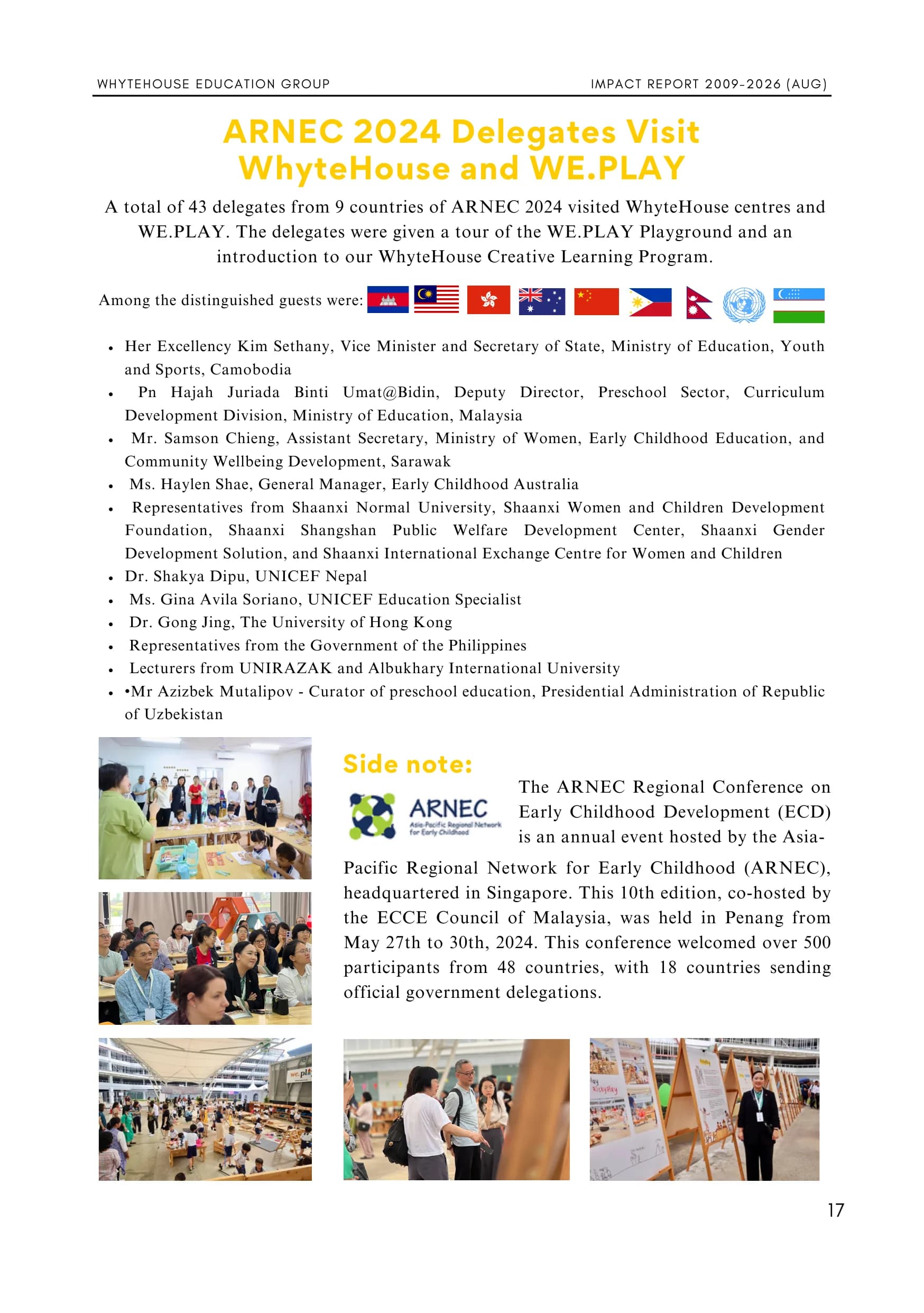 WhyteHouse Education Group Impact Report, page 17 of 24