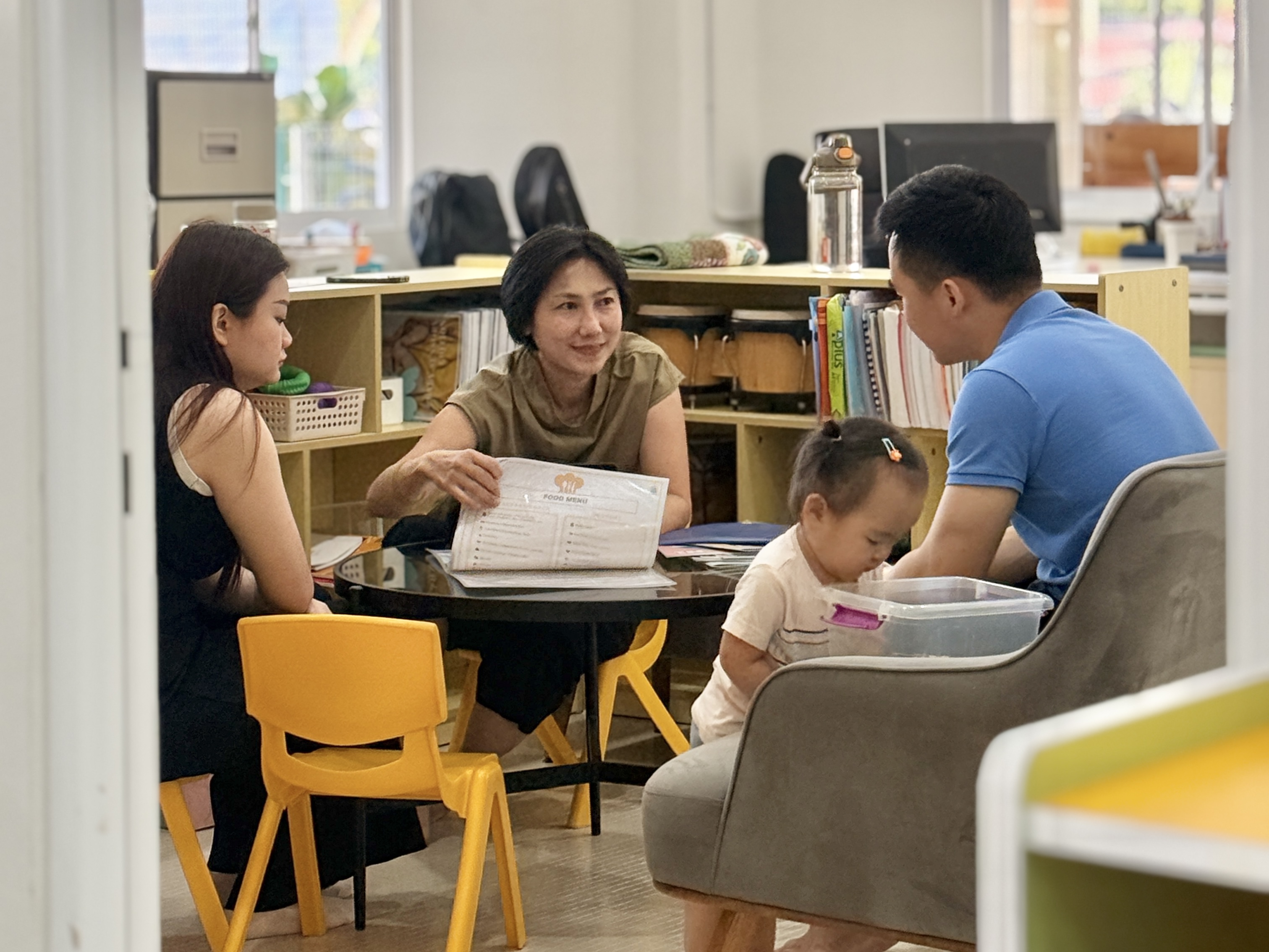 A parent visit moment at WhyteHouse