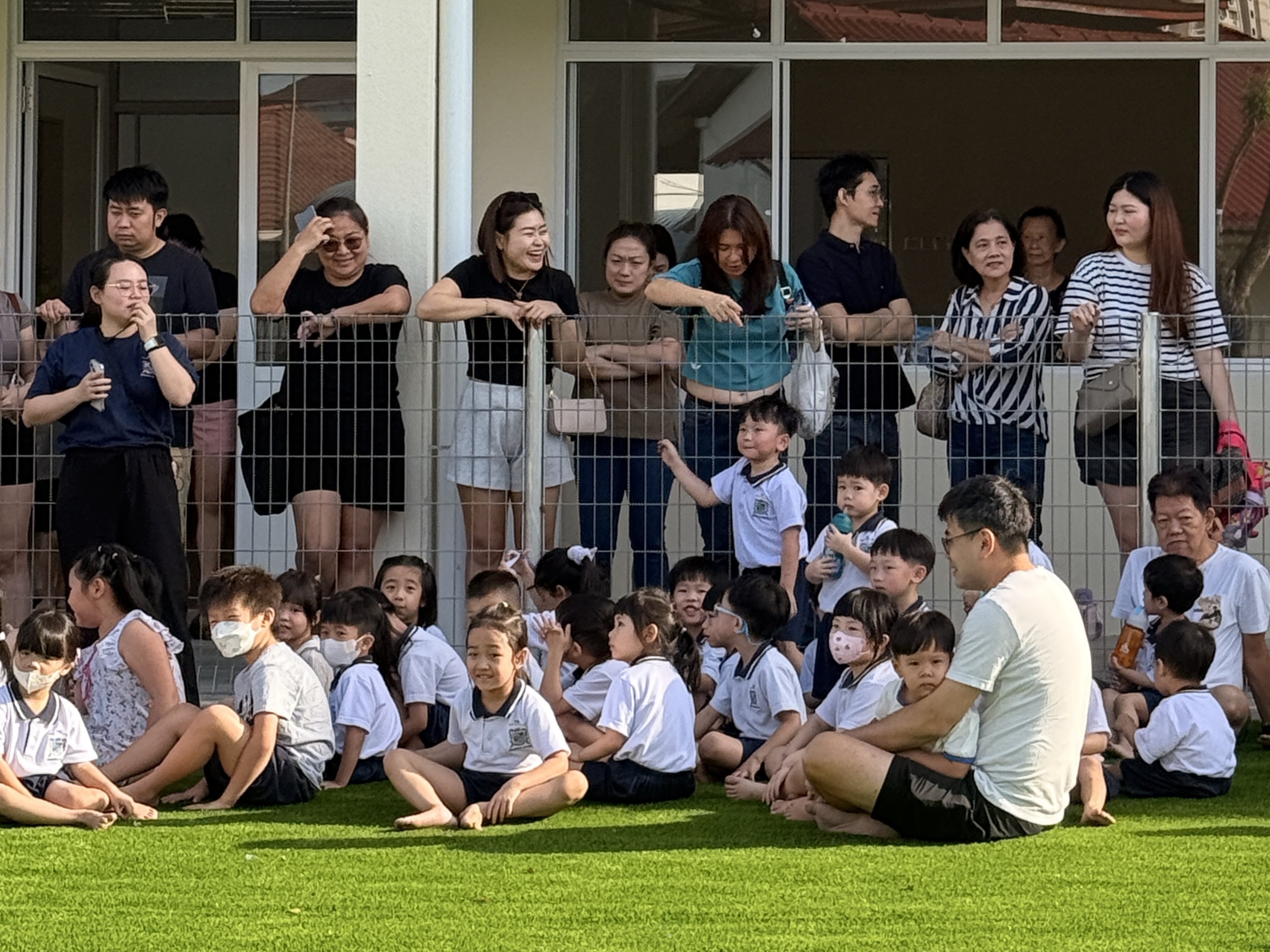 Children and families during a WhyteHouse campus visit